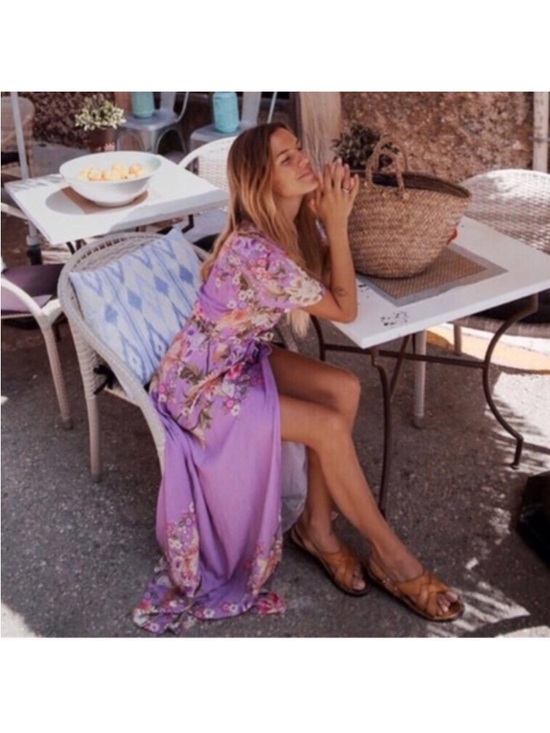 Spell Dresses & Skirts - Spell and the Gypsy Blue Skies Maxi Wrap Dress Small